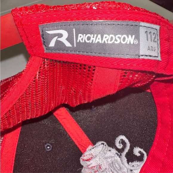 Southern Charm Moonshine Red White Blue Mesh Trucker Hat Cap Adjustable SnapBack - Picture 2 of 6